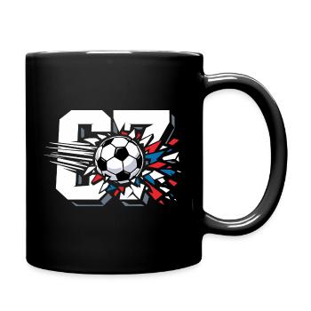 Tendance virale de la 67 Football Six Sept Gen Alpha - Mug uni - noir - Droite
