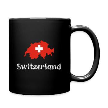 Switzlerland (White Text) - Full Colour Mug - black - Right