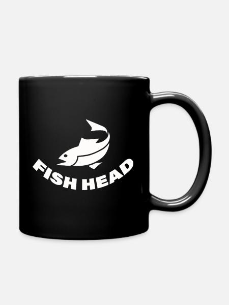 tête de poisson - Mug uni - noir