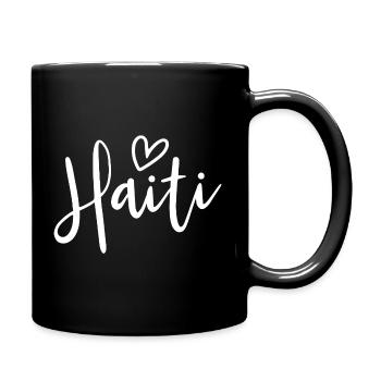Haiti Heart Women's Love Haiti - Tasse einfarbig - Schwarz - Rechts