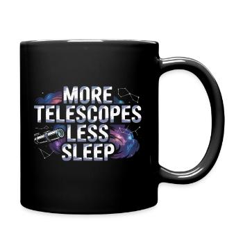 Astronomer Galaxy Outerspace Universe Astronomy - Full Colour Mug - black - Right