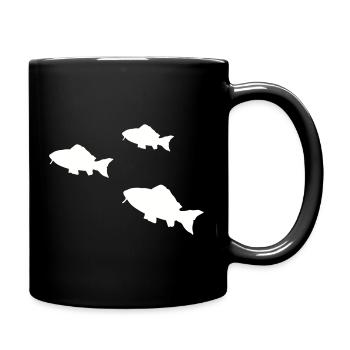 Pisces Tropical Fish Silhouette - Full Colour Mug - black - Right