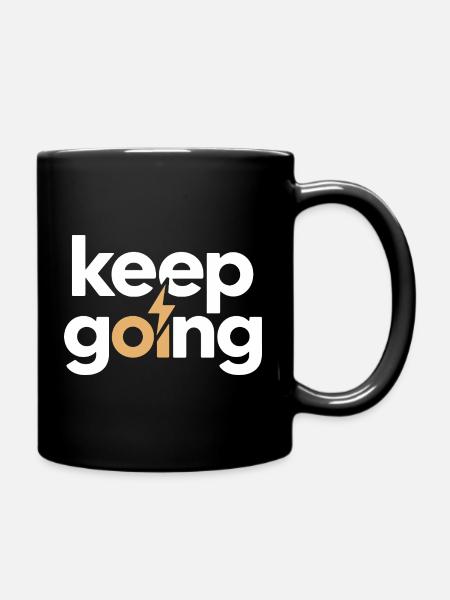 Keep Going - Motivation & Energy Blitz - Full Colour Mug - black