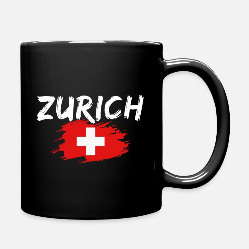 Zurich Switzerland - Tasse einfarbig - Schwarz