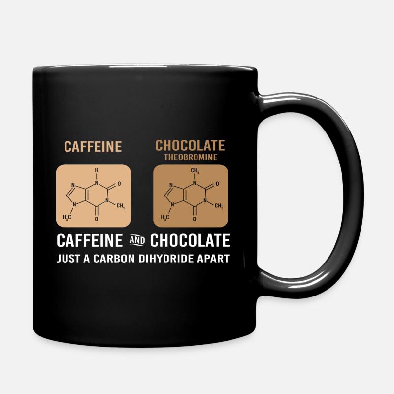 Chemie Wissenschaft Physik Labor Strukturformel - Tasse einfarbig - Schwarz