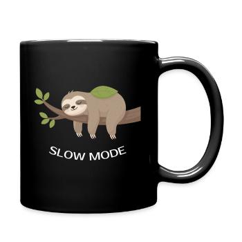 Paresseux en mode lent sur la branche - Mug uni - noir - Droite