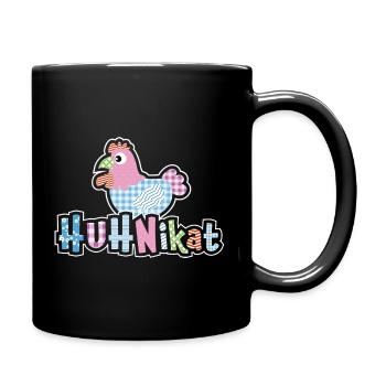 HUHNikat Chicken Fans - Coq - Coq - Bio - Mug uni - noir - Droite