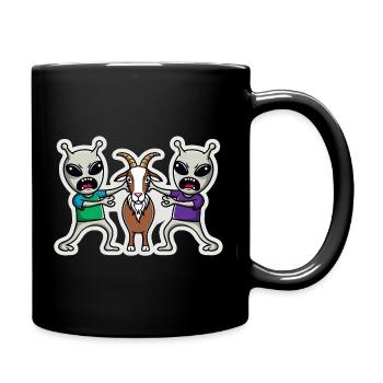 Ramasseur extraterrestre : Chèvre - Mug uni - noir - Droite