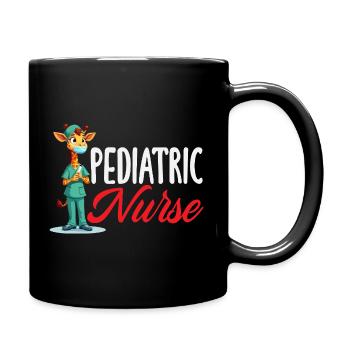 Infirmière pédiatrique Médecine de la girafe - Mug uni - noir - Droite