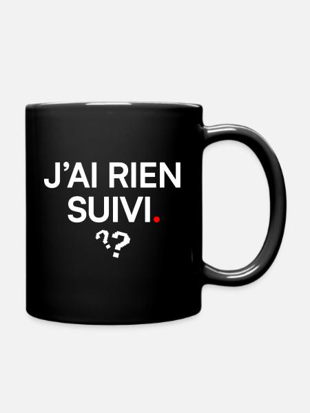 I DIDN'T FOLLOW ANYTHING | Office Humor - Full Colour Mug - black