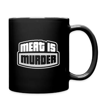 meat is murder - Full Colour Mug - black - Right