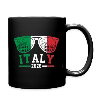 Italy 2026 Rome Colosseum Sunglasses - Full Colour Mug - black - Right