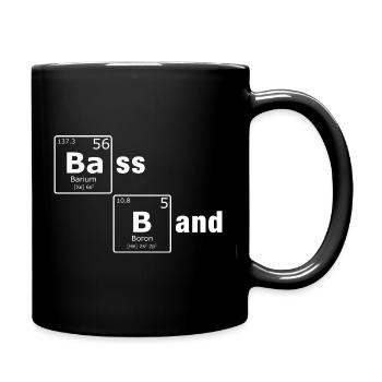 Bass Band Periodensystem PSE Elemente Nerd - Tasse einfarbig - Schwarz - Rechts