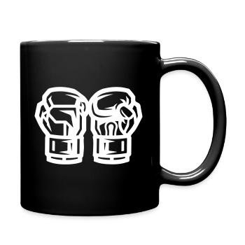 Symbole des gants de boxe Boxe - Mug uni - noir - Droite