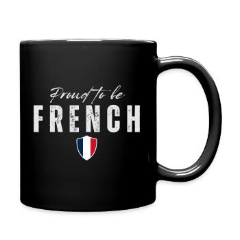 Proud French, made in France - Full Colour Mug - black - Right