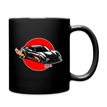 Inferno Turbo Car Burst - Tasse einfarbig - Schwarz - Rechts