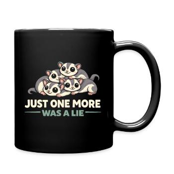 Sugar Glider Mom Exotic Pet Lover - Full Colour Mug - black - Right