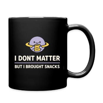 Existenzieller Humor, Nihilismus, Humor, - Tasse einfarbig - Schwarz - Rechts