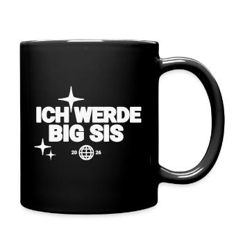 Ich Werde Big Sis - Tasse einfarbig - Schwarz - Rechts