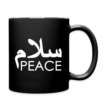 Arabische Friedens-Glyphe - Tasse einfarbig - Schwarz - Rechts