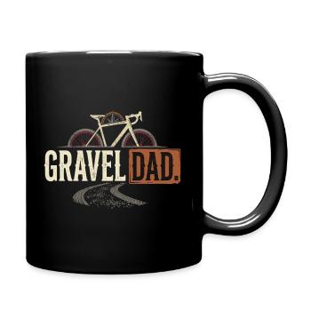Gravel Bike Dad Fahrrad Offroad Papa - Full Colour Mug - black - Right