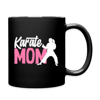 Karate Mom Martial Arts Mother Fighter Women - Full Colour Mug - black - Right