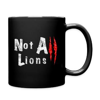Not All Lions 2.... - Tasse einfarbig - Schwarz - Rechts