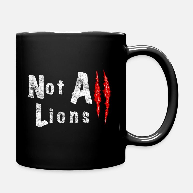 Not All Lions 2... - Mug uni - noir