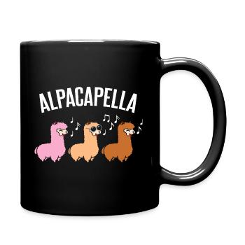Alpacapella  - Full Colour Mug - black - Right
