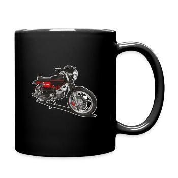 Illustration // Moped - Tasse einfarbig - Schwarz - Rechts