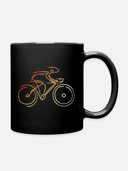 Rennradsport - Tasse einfarbig - Schwarz