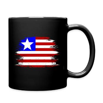 Liberia_Flagge_used - Mug uni - noir - Droite