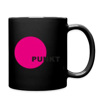Punkt Neon Kreis - Tasse einfarbig - Schwarz - Rechts