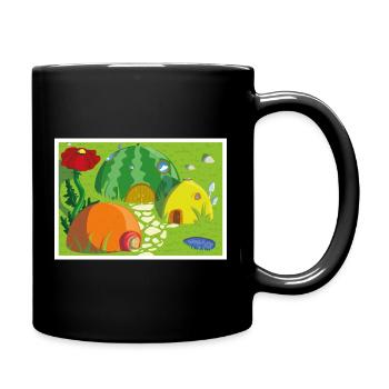 village fruits - Mug uni - noir - Droite