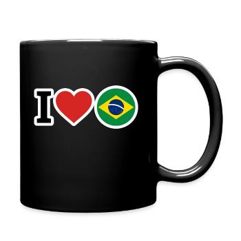 Brésil - Mug uni - noir - Droite