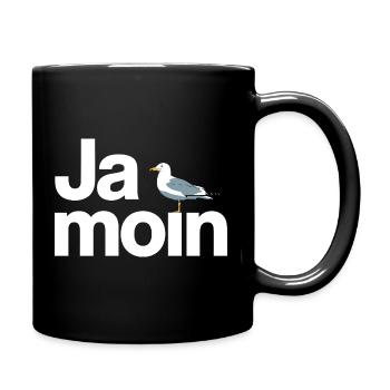 Ja Moin Norddeutschland Hamburg Gamer Meme Moin - Tasse einfarbig - Schwarz - Rechts