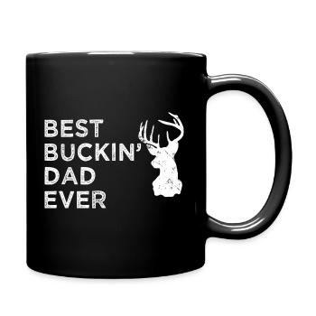 Bester Hirschvater aller Zeiten lustiger Landjagdvater - Tasse einfarbig - Schwarz - Rechts