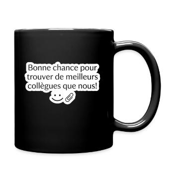 Sticker Humour Bureau Meilleures Collègues - Mug uni - noir - Droite