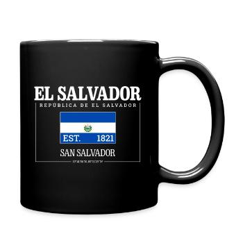El Salvador Republic Salvadoran El Salvador 1821 - Full Colour Mug - black - Right