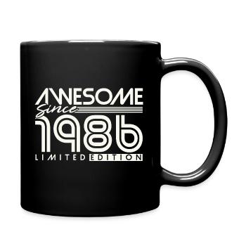 40 ans 40 ans 1986 Vintage Né - Mug uni - noir - Droite