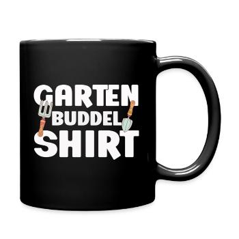 Garten Buddel Shirt Gartenliebe Werkzeug Fun - Tasse einfarbig - Schwarz - Rechts