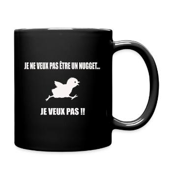 Nugget Cadeau Humour Personnalisé - Mug uni - noir - Droite