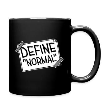 Définir le graphique sarcastique drôle normal - Mug uni - noir - Droite