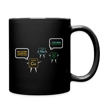 Chemielehrer Chemie Chemiker - Tasse einfarbig - Schwarz - Rechts