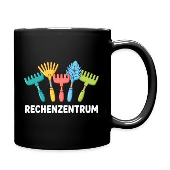 RECHENZENTRUM Gartenbau Gartenarbeiter - Tasse einfarbig - Schwarz - Rechts
