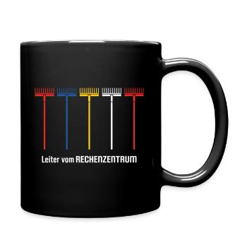 Leiter vom Rechenzentrum Gärtner Gärtnerin Garten - Tasse einfarbig - Schwarz - Rechts