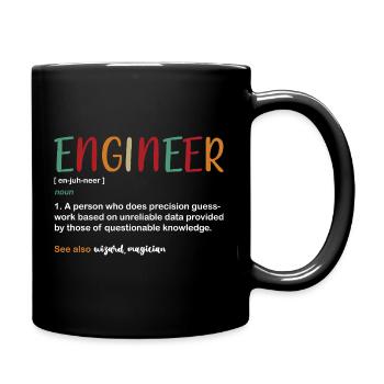 Ingenieur Student - Tasse einfarbig - Schwarz - Rechts