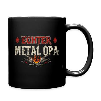 Real Metal Grandpa Heavy Metal Cadeau - Mug uni - noir - Droite