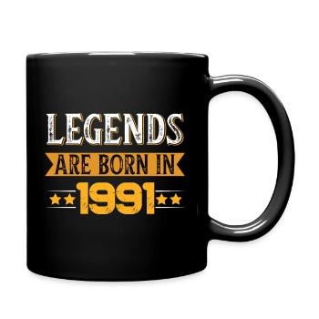 Birthday born in 1991 - Full Colour Mug - black - Right
