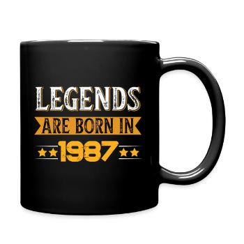 Birthday born in 1987 - Full Colour Mug - black - Right